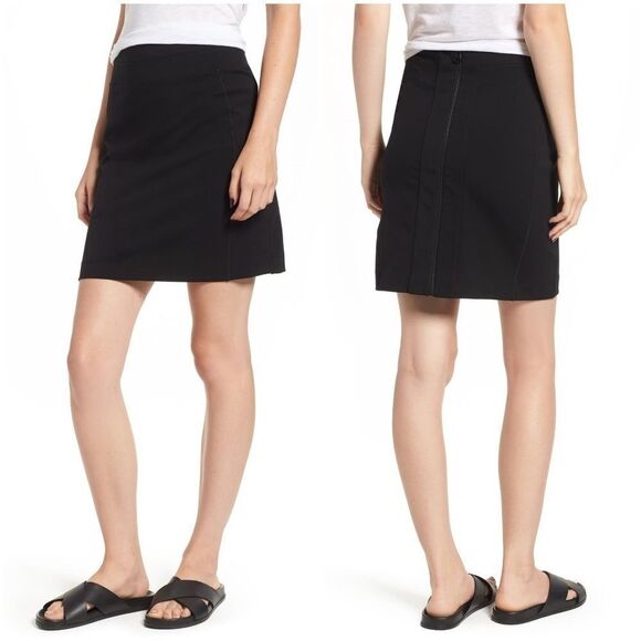 James Perse Zip Back Panel Skirt sz 25